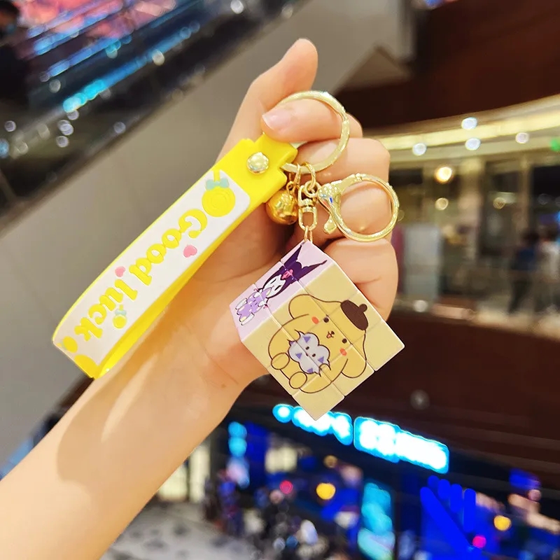 2024 Kuromi Cube Cartoon Keychain Jewelry Keychain Accessories Cute Pendant Wholesale Car Pendant Small Pendant 3-14