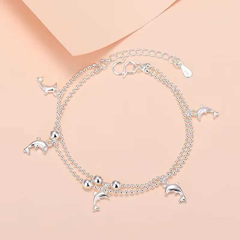 Bracelet Bracelets pour femme Chaîne de perles simples Bracelet multicouche Bijoux Chaîne à maillons fins Femmes Chaîne en acier inoxydable 316L JewelryL2403