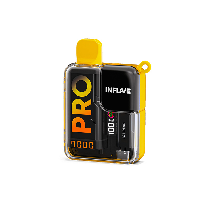 Original Inflave Pro 7000 7K Puff Vapor Boîte numérique réglable 12K Puffs Vape Pen 850mAh Batterie rechargeable E-cigarettes jetables Vape 2/5%