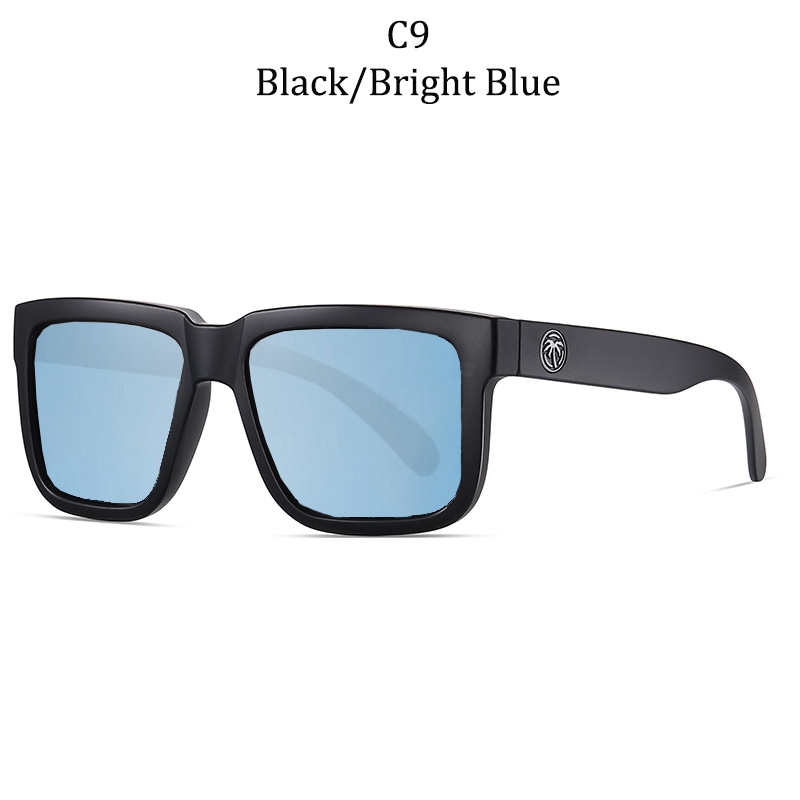 Designerin Sonnenbrille Hitzewelle Sonnenbrille Polarisierte Sonnenbrille Männer Marke Design Square Sonnenbrille für Frauen, die Sonnenbrillen Lunette de Soleil mit Packung fischen