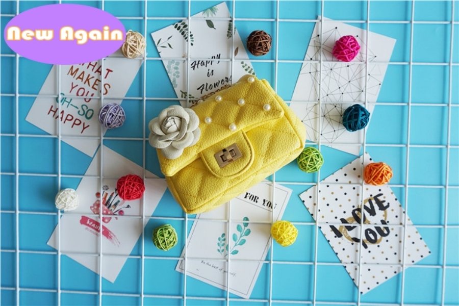 es de caramelo Niños Bolsos de hombro de flores de perlas Bolso de cuentas de diseñador para niñas Bolso de monedas dulce para niños pequeños Bolsa clásica pequeña para niños ARYB022