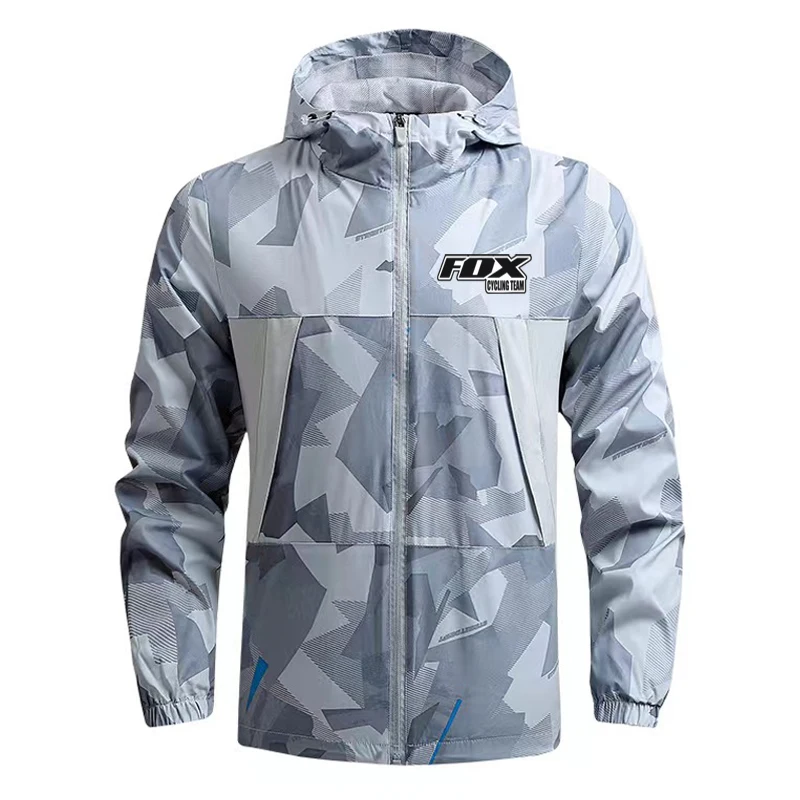 Vêtements FOX Cycling Team Veste Homme Coupe-Vent Imperméable VTT Montagne Vélo Coupe-Vent Vélo Coupe-Vent Coupe Vent Cyclisme Homme