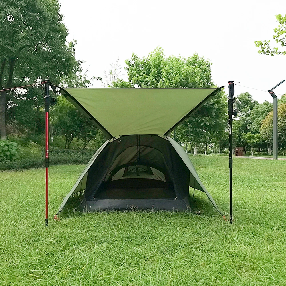 Shelters Ultralight Outdoor Camping Tent Eén persoon Camping Tent Waterbestendig Tent Luchtvaart Aluminium Ondersteuning Slaapzak Tent Nieuw