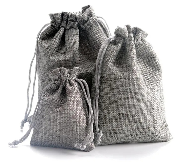 Christmas drawstring burlap bag vintage gift packing bags small jewelry storage bag kids coin purse money bag festival baby candy pouch