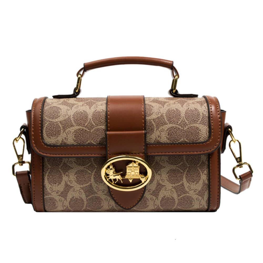 Borse alla moda dei migliori designer Borse dei migliori designer Borsa da donna rossa netta Inverno Nuova stampa di moda Borsa a tracolla monospalla quadrata piccola Vendita calda