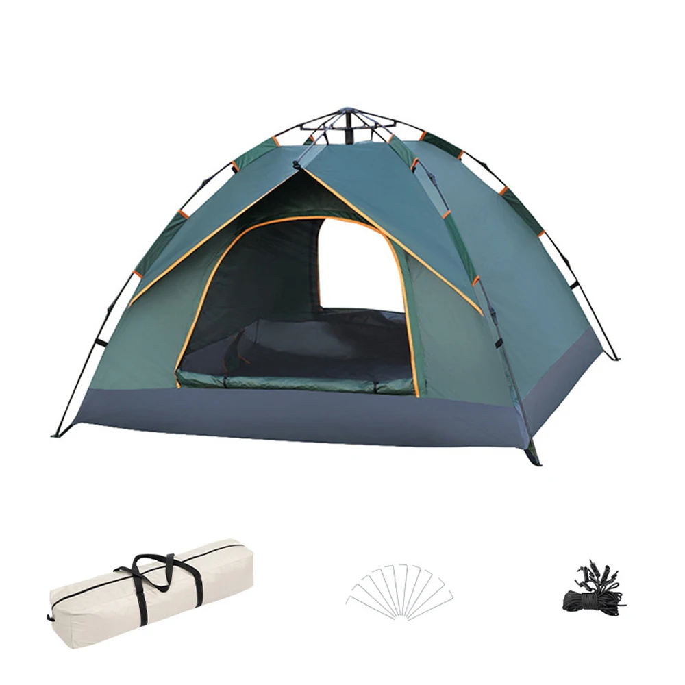 Abris Tente à ouverture rapide automatique Tente de camping de voyage en plein air 23/34 personnes Tente portable imperméable à la pluie et au soleil Pêche Randonnée