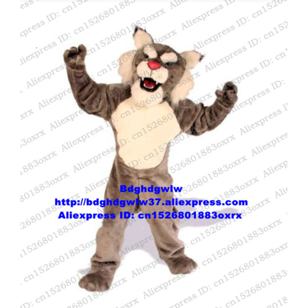 Maskottchenkostüme Power Wild Wildcat Caracal Ozelot Leopard Cat Lynx Maskottchenkostüm Erwachsene Cartoon Charakter Start Business Grad Night Zx2896