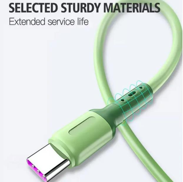 Płynny miękki silikonowa USB Kabel 3A Micro USB kable z Androidem Tablet Tablet Szybki ładunek mobilny przewód 1m 2m 2m