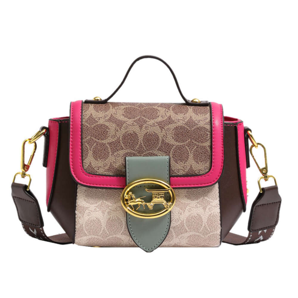 Stilvolle Handtaschen von Top-Designern, modische Kontrastfarbe, kleine runde Tasche unter den Armen, neues Temperament, vielseitige Damen-Umhängetasche