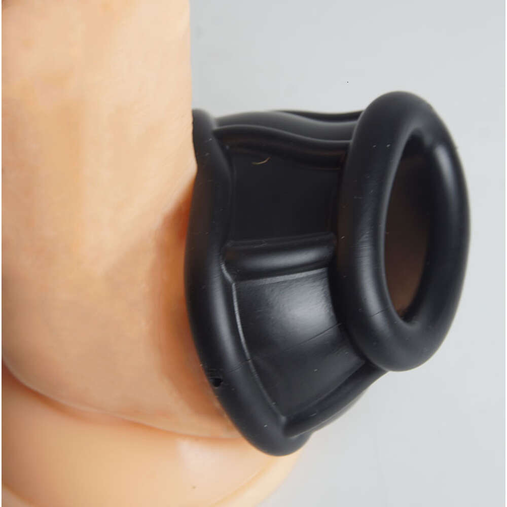 Anneau de bite de Restriction de retard d'éjaculation de BDSM, anneau d'étirement de silicone pour hommes, civière de boule de Scrotum de civière de boule