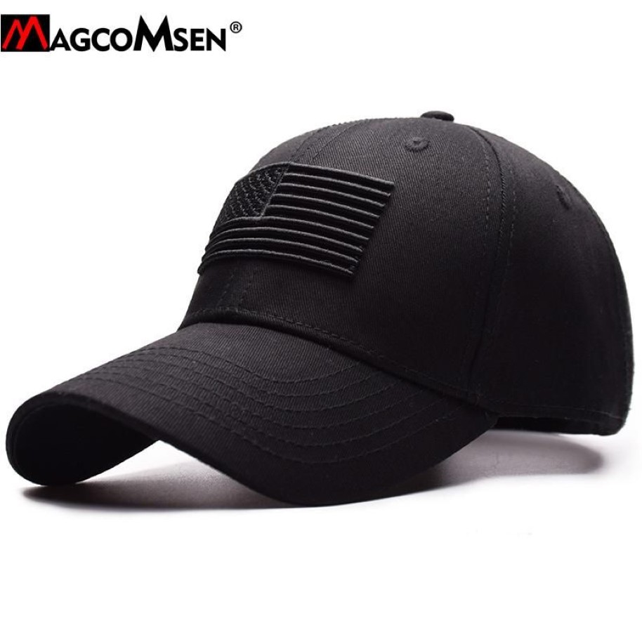 Ball Caps Magcomsen taktyczna czapka baseballowa mężczyźni Summer USA Flag Sun Ochrony ochronne Snapback Casual Golf Army Hat338a