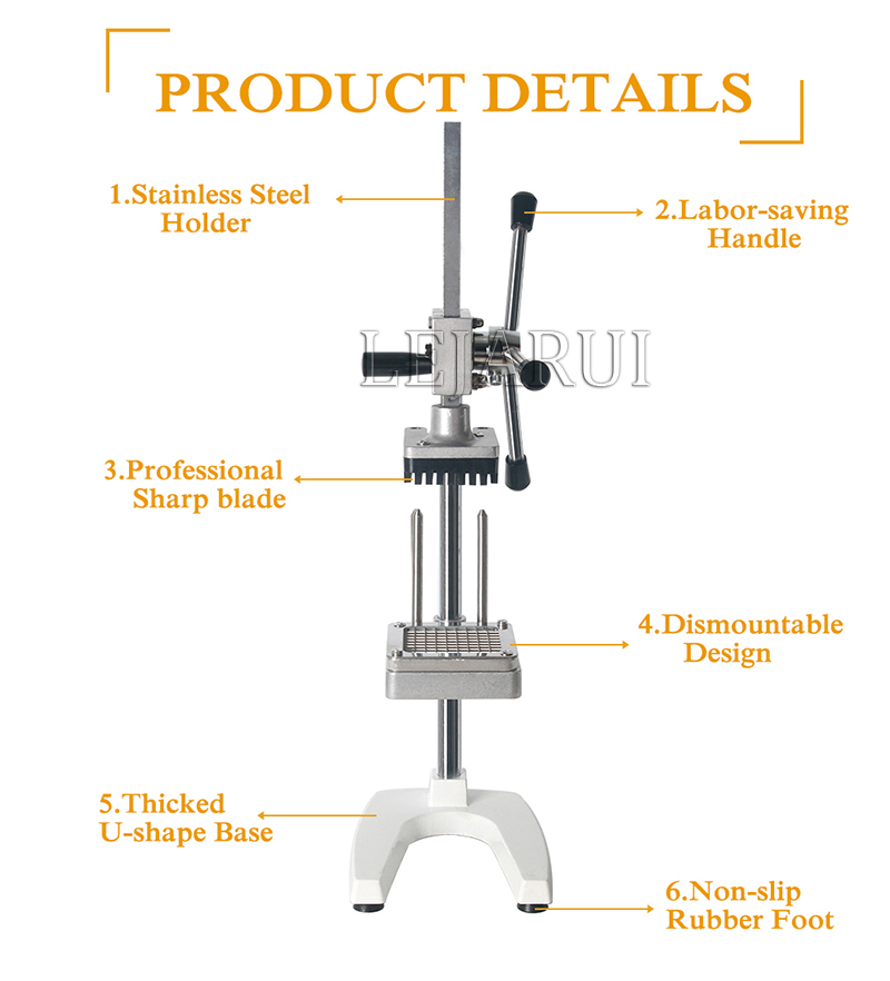 Cortador de patatas de acero inoxidable 2023, máquina cortadora de patatas fritas para cocina, cortador Manual de verduras, utensilios de cocina