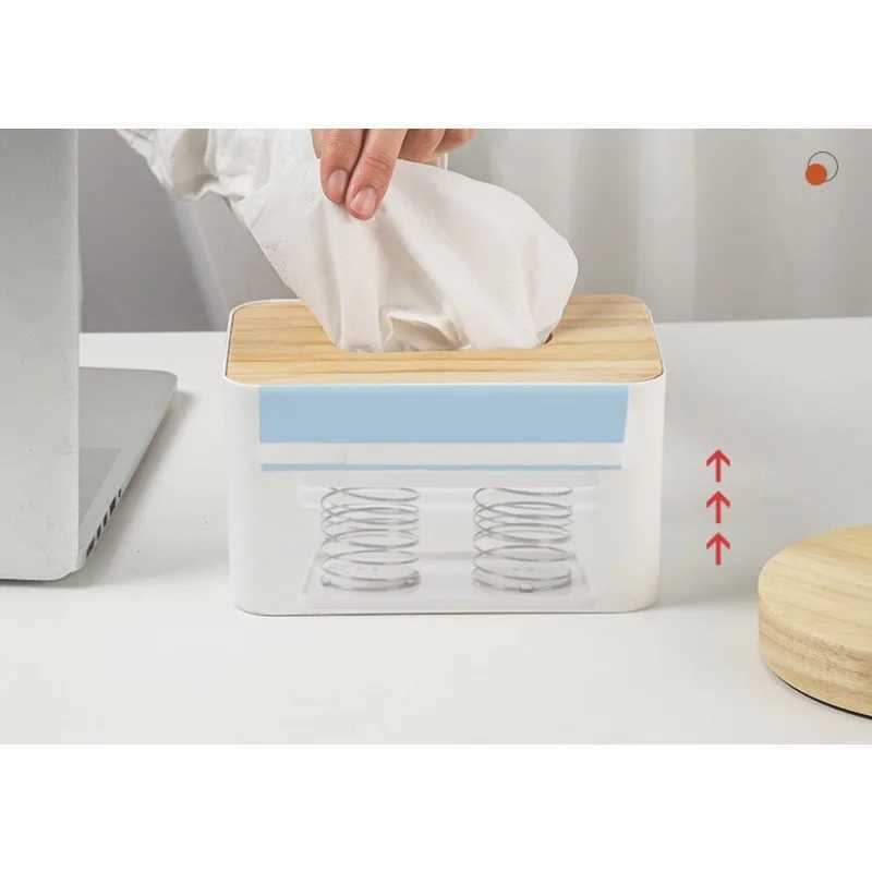 Tissue Boxes Napkins Drawer Bottom Storage Box Daily Paper Towel Box Spring Holder Tissue Box Spring Support Durable Presents for Living Room Kitchen