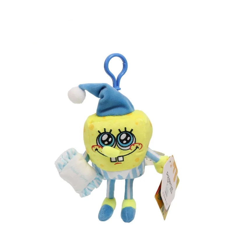 2024 Wholesale sponge image plush pendant new drag starfish doll key chain pendant doll machine figure