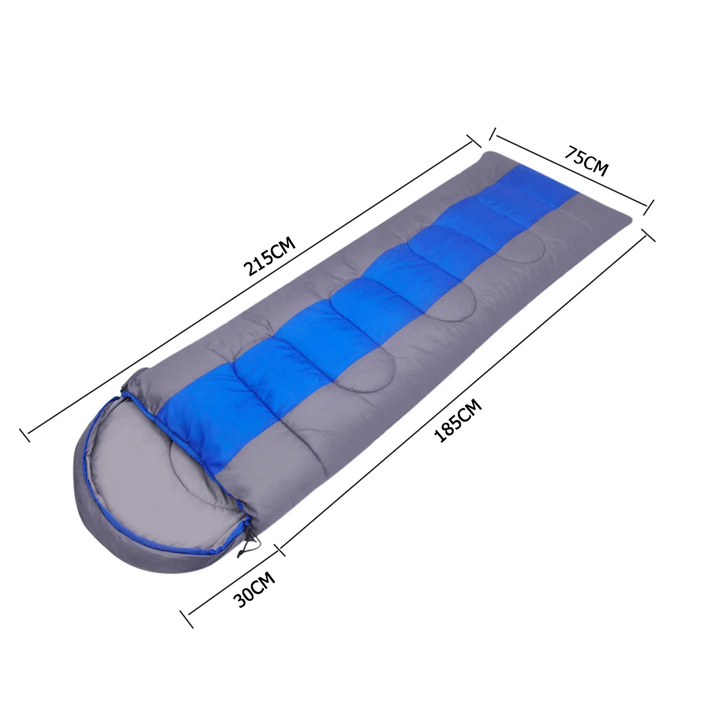 Спальные мешки для кемпинга, 4 сезона, сверхлегкий ветрозащитный рюкзак, зимнее теплое одеяло для сна, сумка для путешествий на открытом воздухе, пешего туризма