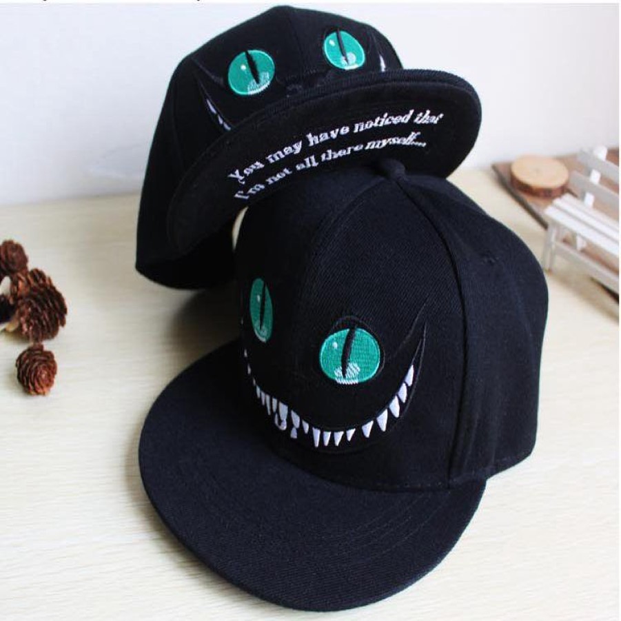 Alice in Wonderland Cheshire Cat Cartoon Snapback Hats Cap för män Kvinnor Snap Back Baseball Cap Snapback HipHop270T