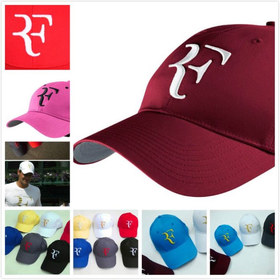 Nova estrela do tênis Roger Federer Papai Chapéu Rafael Nadal Esporte Beisebol Ao Ar Livre Casal Boné Snapback Ajustável Bonés Bordados Unissex 20272P