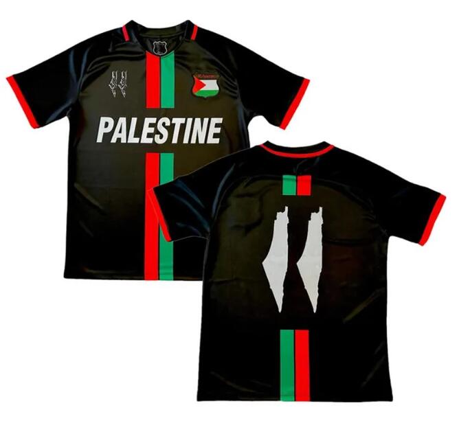 22 23 24 25 Maglia Palestina bianca e nera Maglia CARRASCO CORNEJO JIMENEZ BENITEZ CORTES tuta magliette da corsa Tuta Palestina