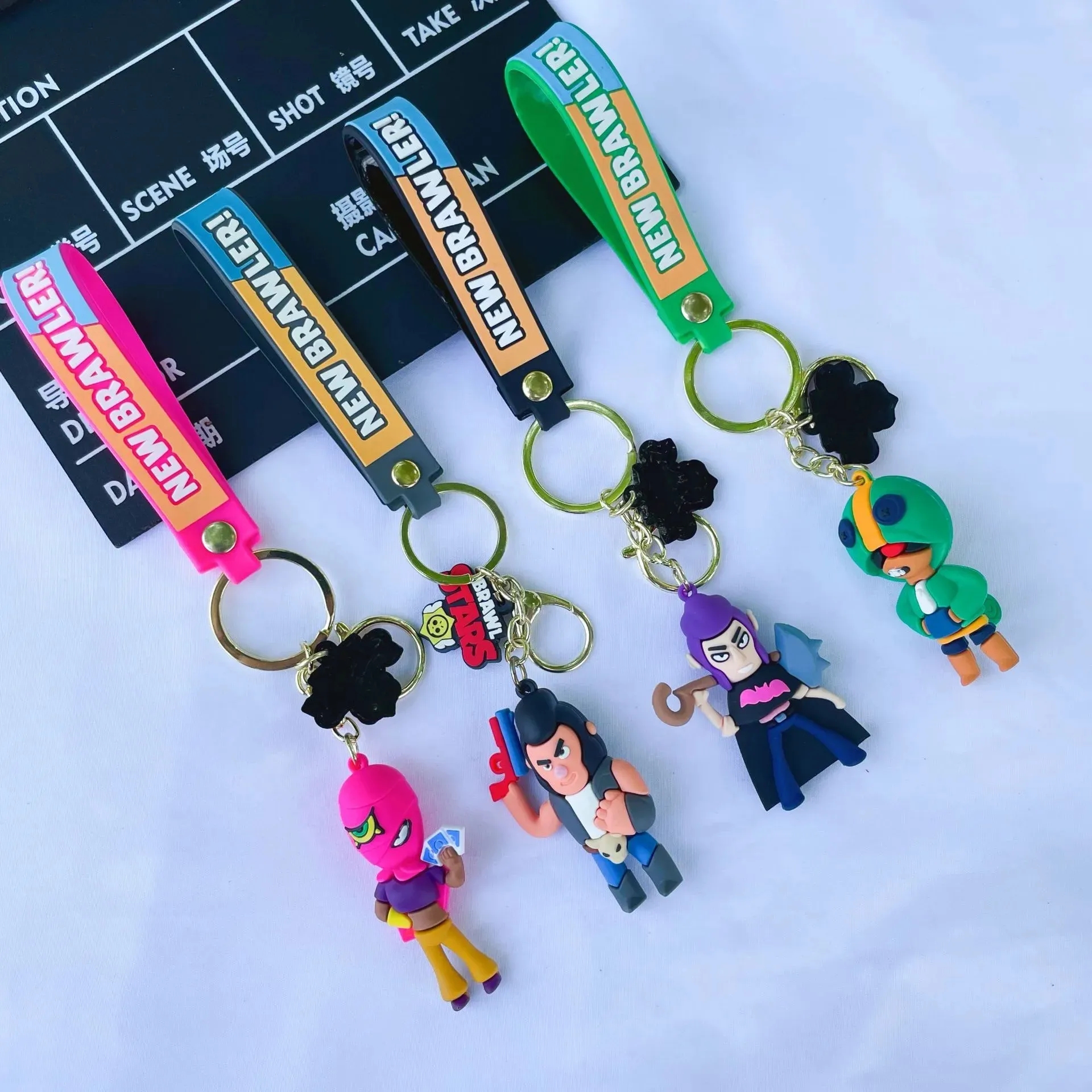 New Wilderness Battle Story Cartoon Keychain Cute Creative Keychains Doll Pendant Decoration Toy 2024