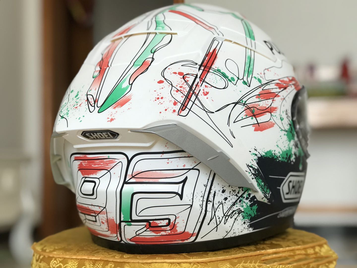 Full Face Shoei X14 X-Fourteen MM93 Marquezn Graffiti Motorcykelhjälm Anti-dimma Visor Man Riding Car Motocross Racing Motorcykel hjälm