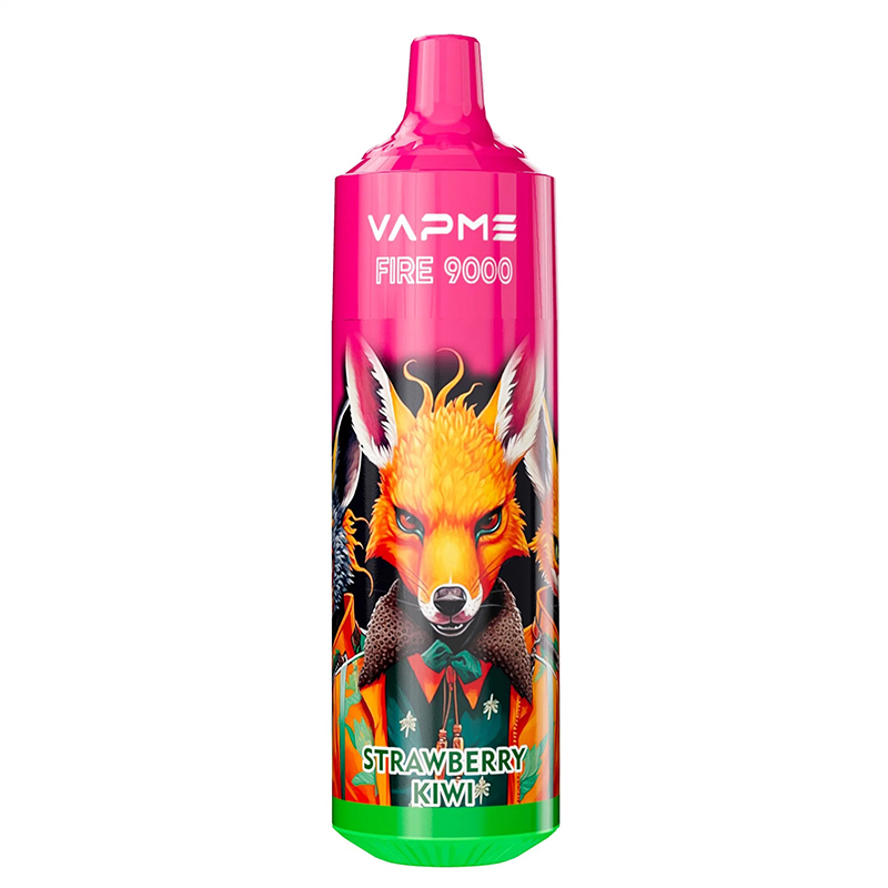 Original VAPME FIRE 9000 bouffées Bobine de maille de vape jetable 850mAh Type-c E cigarette 15ml Chariots préremplis 18 saveurs Barres bouffantes de stylo vape Lumière RVB Vs TORNADO 9K BANG BOX 12K