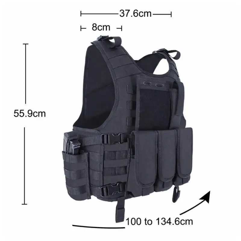 Gilet tattici Gilet tattico con fibbia Magazzino militare a bordo Airsoft Paintball Gilet protettivo leggero da caccia esterno 240315