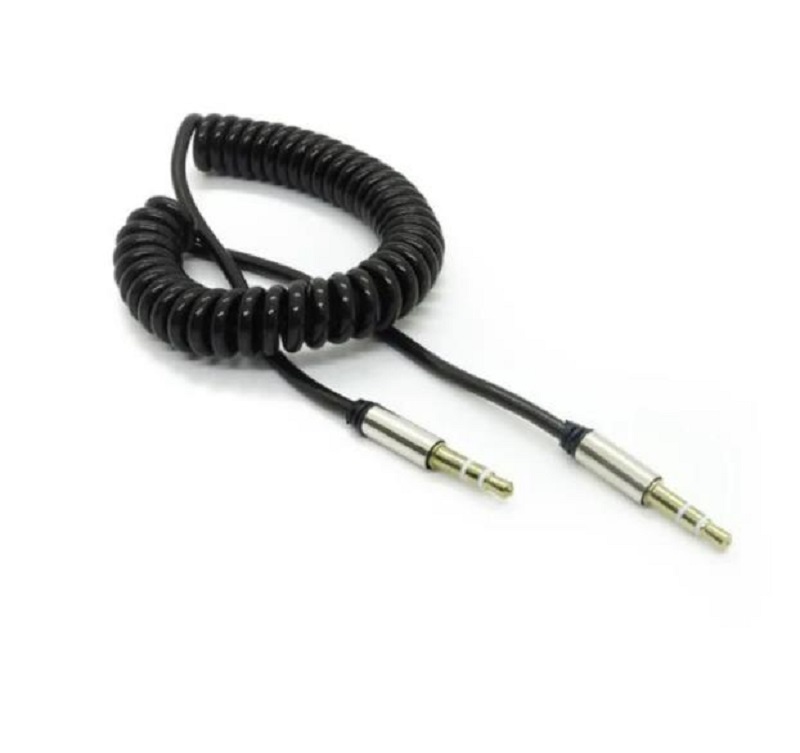 3.5mm AUX Audio Cable Male to Male For Phone Car Speaker MP4 Headphone Jack Spring Cables