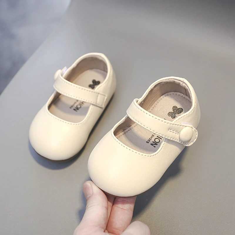 First Walkers Brand Claladoudou little girls spring shoes plain color British shoes stylish dress for 0-3-year-old little girls wedding 240315