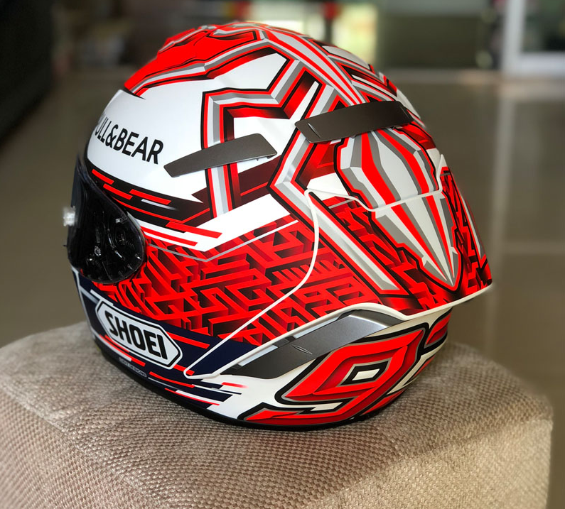 Full Face Shoei X14 X-Fourteen MM93 Marc Marquez Red White Ant Redbu LL Motorcykel Hjälm Anti-dimma Visor Man Riding Car Motocross Racing Motorcykel hjälm