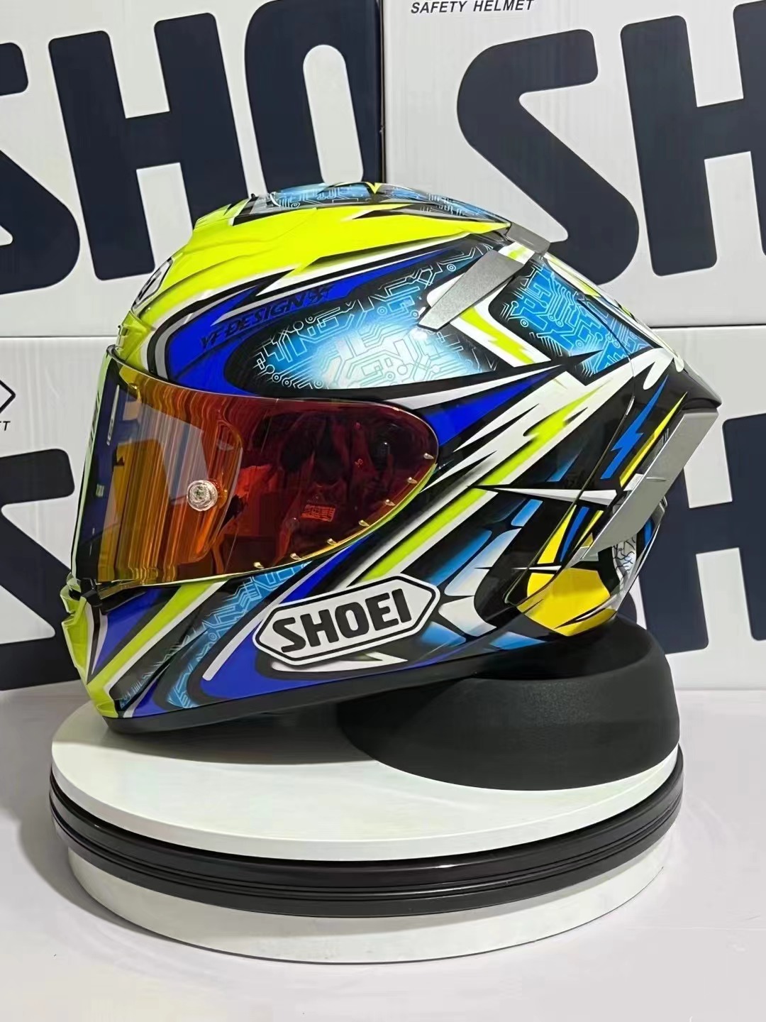 Полнолицевой Shoei X14 X-Fourteen желтый мотоциклетный шлем Daijiro с противотуманным козырьком, мужской мотоциклетный шлем для езды на автомобиле, мотокроссовый гоночный шлем