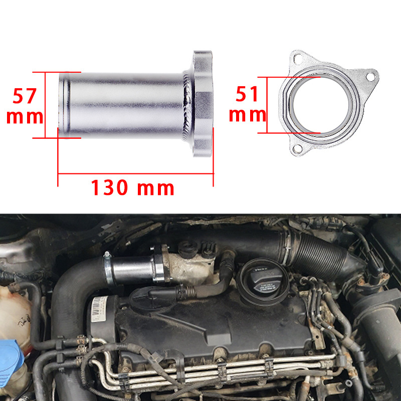 Valve de recirculation des gaz d'échappement, 57mm, 2.25 pouces, kits de remplacement pour VW GOLF et Audi A3 A4 A6