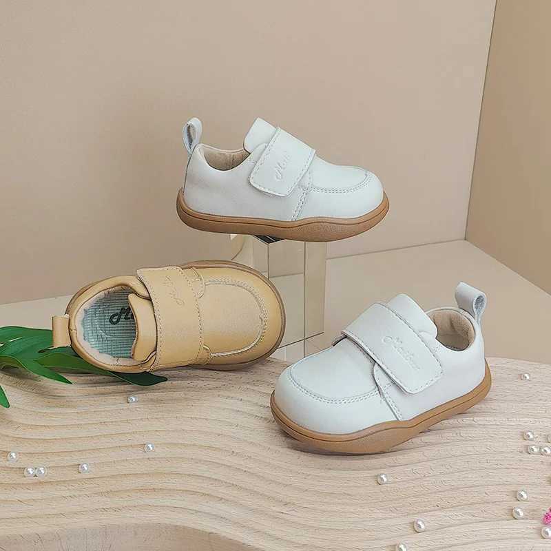 First Walkers 2024 Nya Spring Kids Everyday Shoes Kids Dress Soft Sole Shoes Korean Style Boys Shoes Microfiber Leather Walkers 240315
