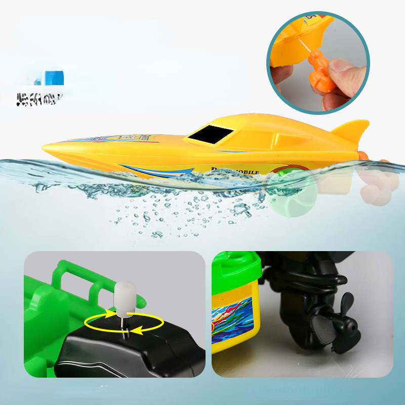 Children's Watercraft Baby Color Cognition Yachts Yachts Yachts Motorboats Summer Water Bath Toys