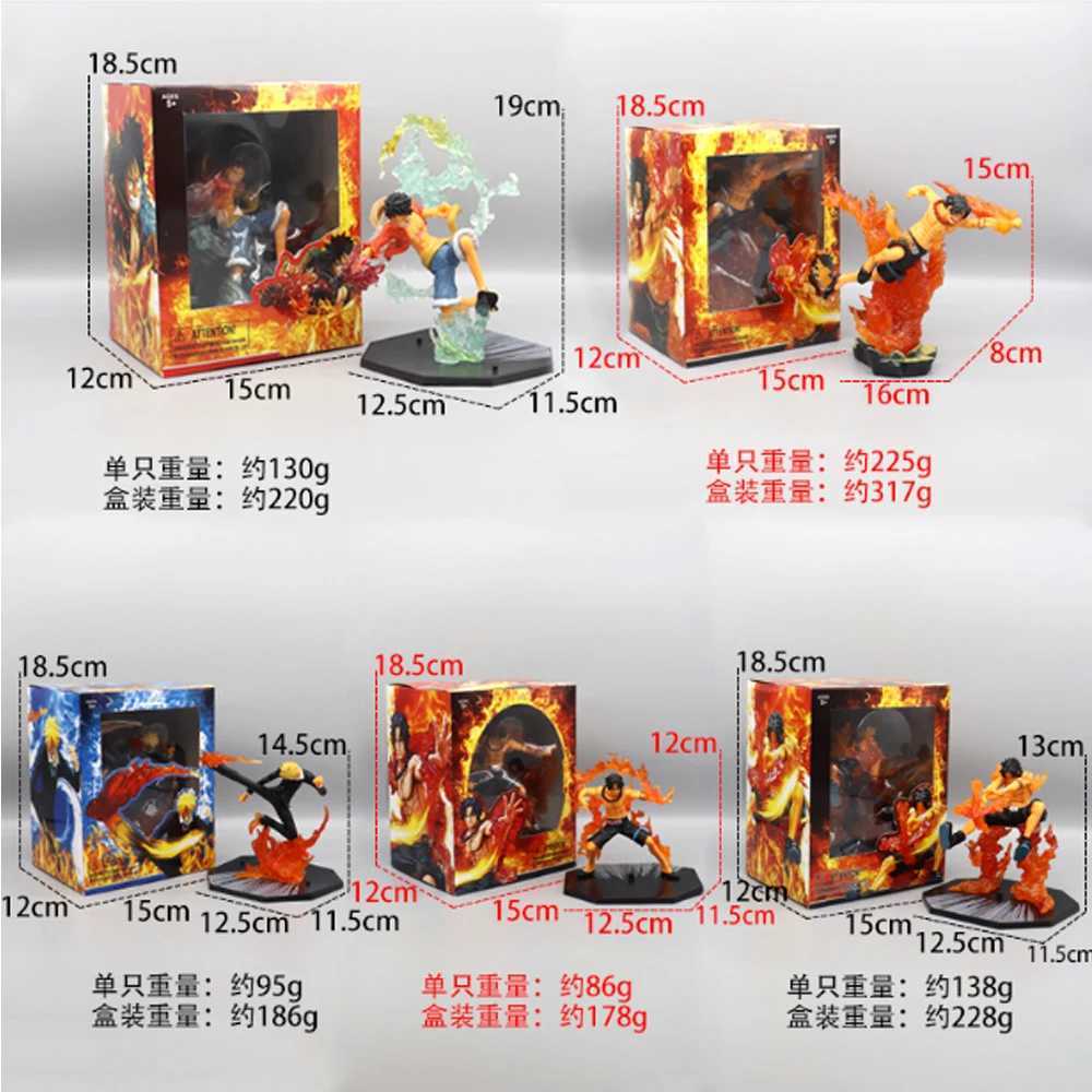 Action Figures giocattolo Nuovi modelli18cm Road Flying Ghost Slash Sauron Yamaji Fire Fist Ace Action Model Collection Personaggio giocattolo Modello fatto a mano Decorati