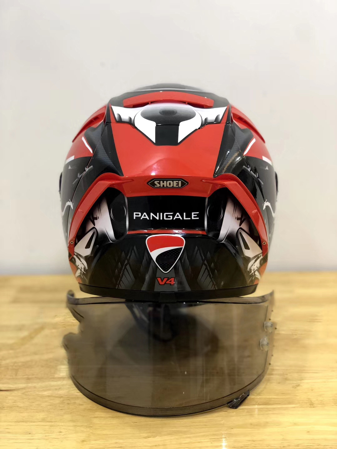 Full Face Shoei X14 X-Fourteen Red Duca Ti Motorcykelhjälm Anti-dimma Visor Man Riding Car Motocross Racing Motorbike hjälm