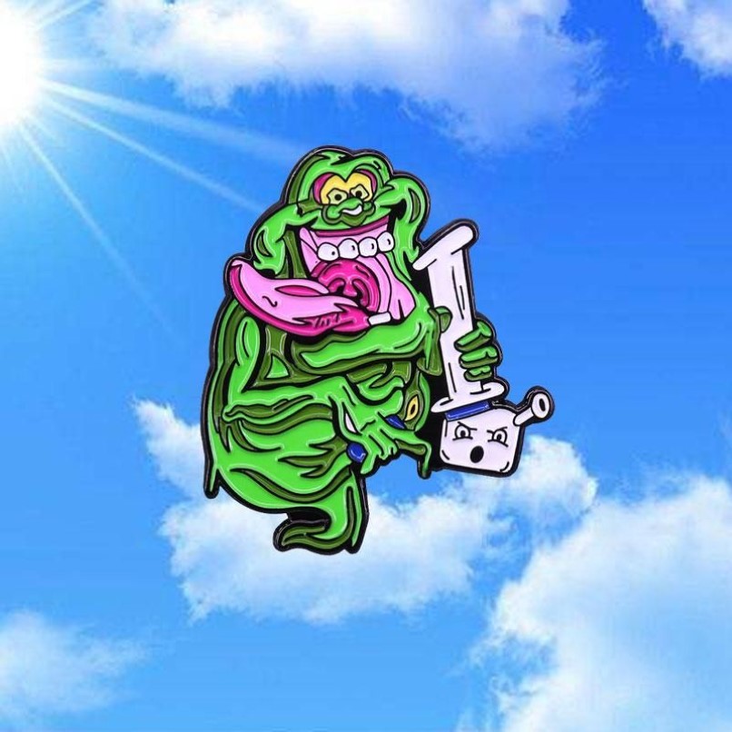 Pins Brooches Ghostbusters Slyme Enamel Pins Cute Metal Cartoon Brooch Men Women Fashion Jewelry Gifts Anime Movie Novel Hat Lape246x