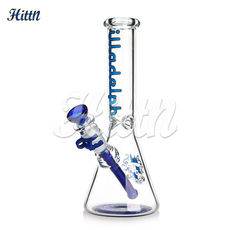 Illadelph Glass Beaker Bong 10 cali Ill Glass Water Rure Ręcznie Wydmuch 420 Woda Bong o grubości 5 mm 14 mm złączy z plastikowym klips