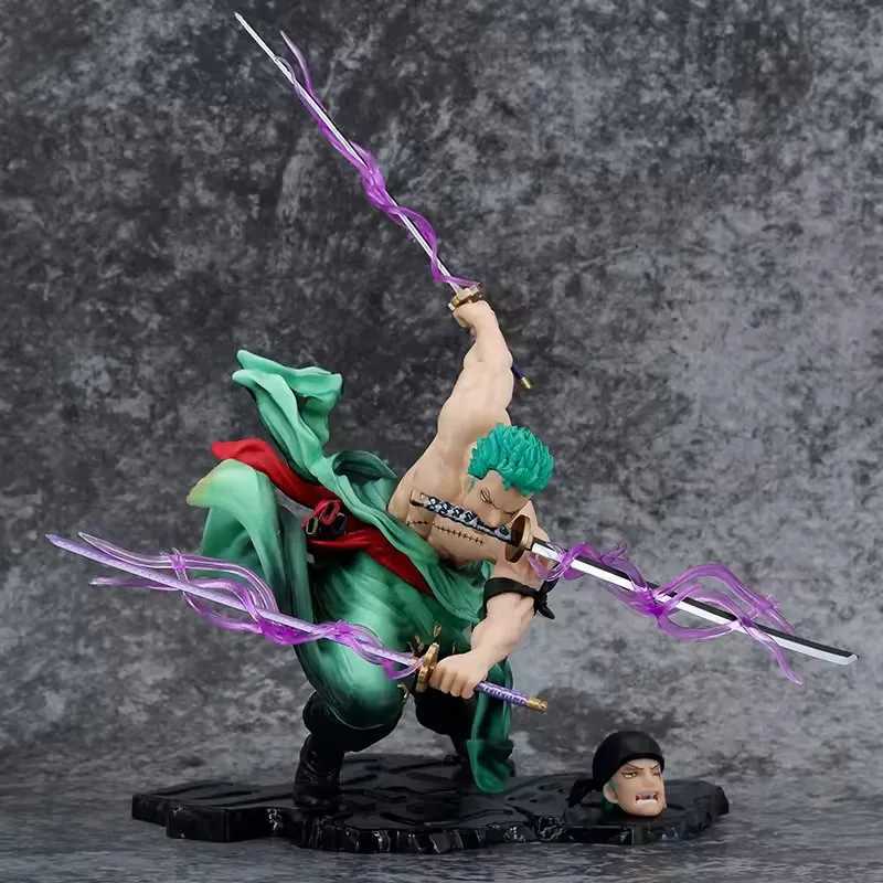 Figurines d'action Anime One Piece Ronoa Zoro à trois lames Sa-maximum Manga Sauron Roronoa Zoro PVC Action Collection Figure modèle cadeau 20 cm