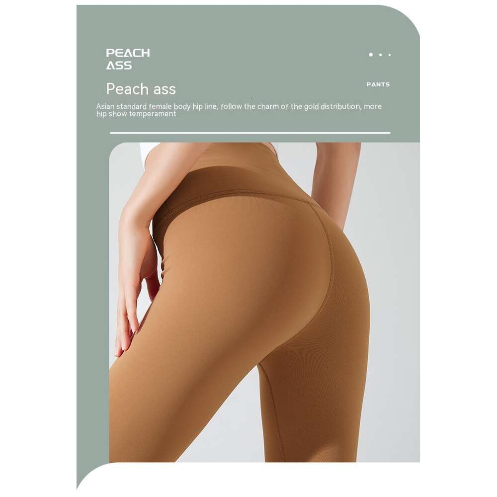 AL Pantaloni da yoga Cura della pelle Sensazione di nudo Afferrare l'abbigliamento da yoga con vita alta e sollevamento dell'anca Pantaloni da fitness Leggings da allenamento attillati