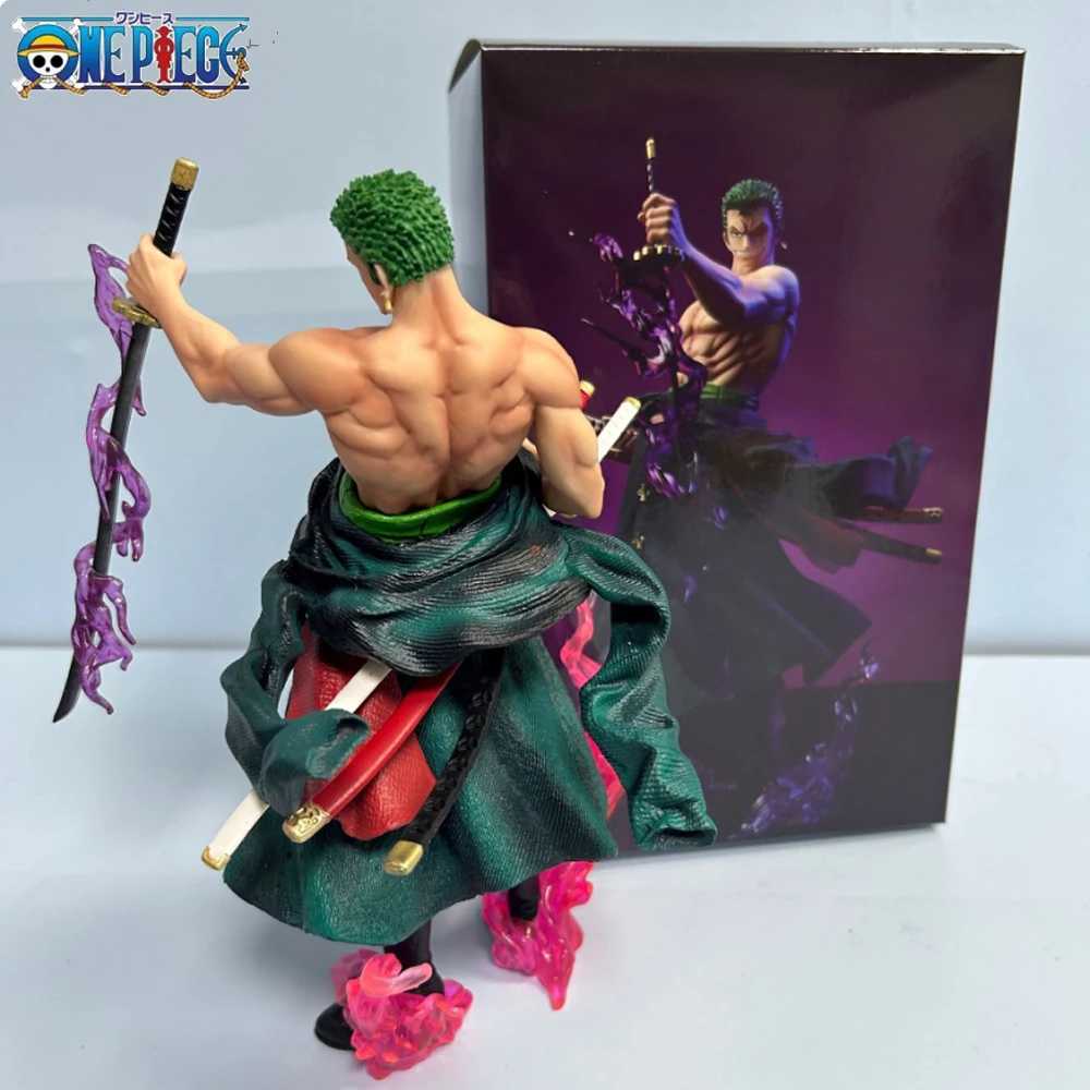 Action Figures Toy Nuova bambola comica che fa il bagno nel sangue Roronoa Zoro PVC 21cm Action Doll Series modello squisito bambola regalo di compleanno