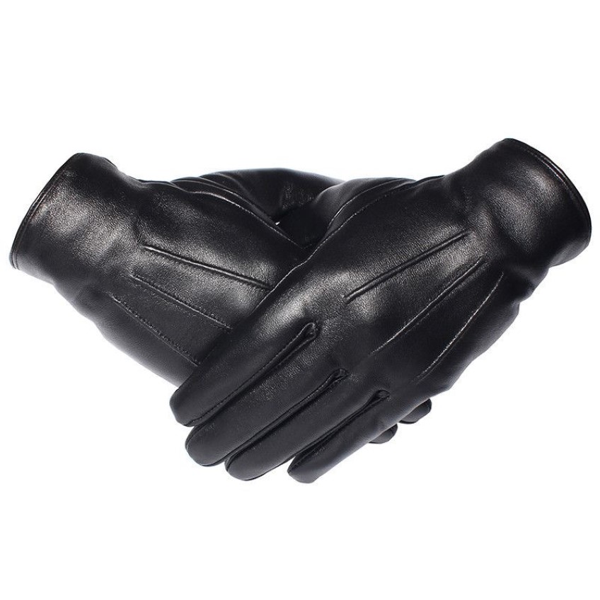 Gants de mode-hiver hommes gants en cuir véritable écran tactile véritable peau de mouton noir gants de conduite chauds mitaines nouvelle arrivée Gsm050 260N