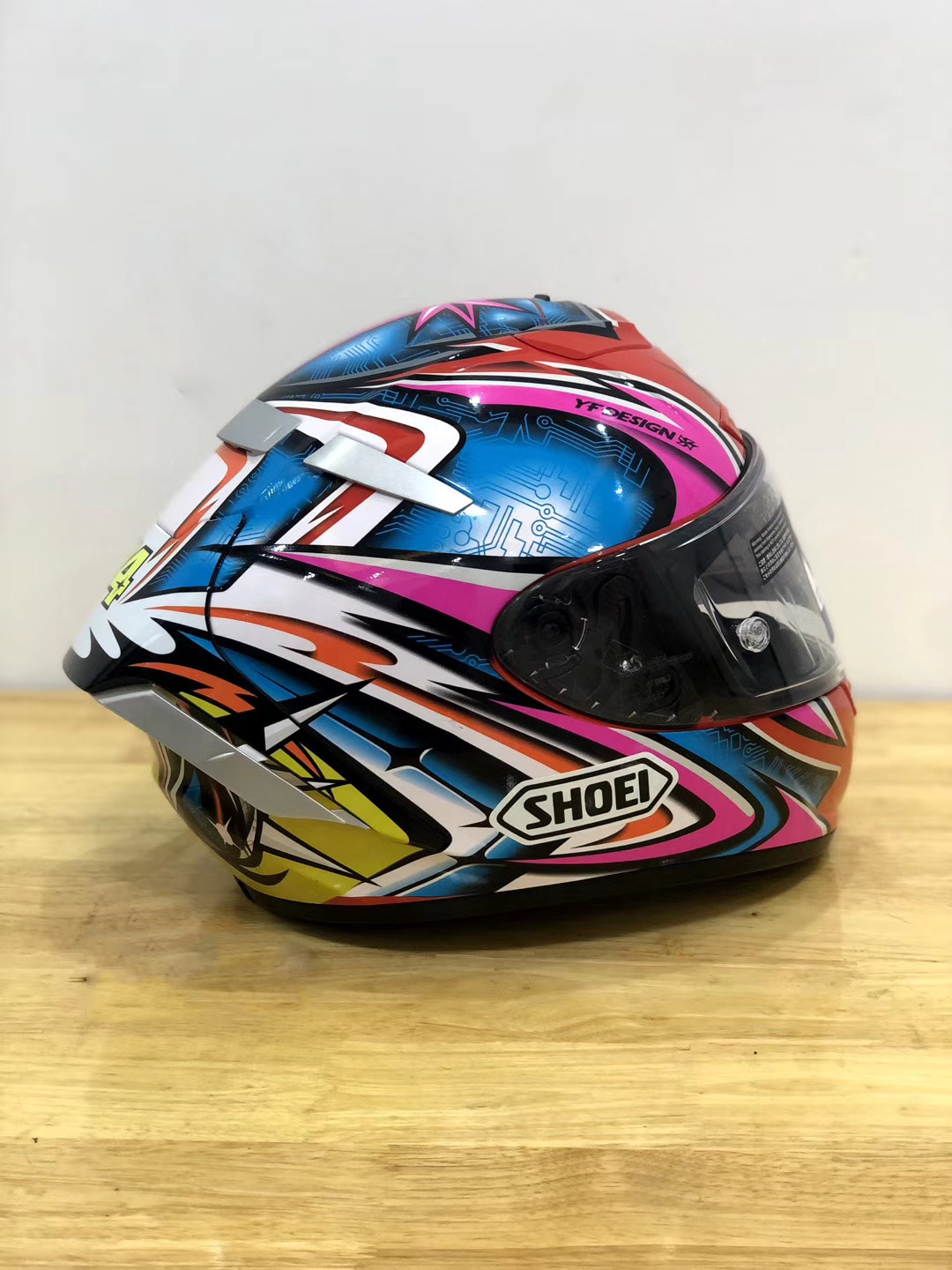 Casque de moto intégral shoei X14 X-Fourteen daijiro TC-1 rose visière anti-buée homme équitation voiture motocross course casque de moto