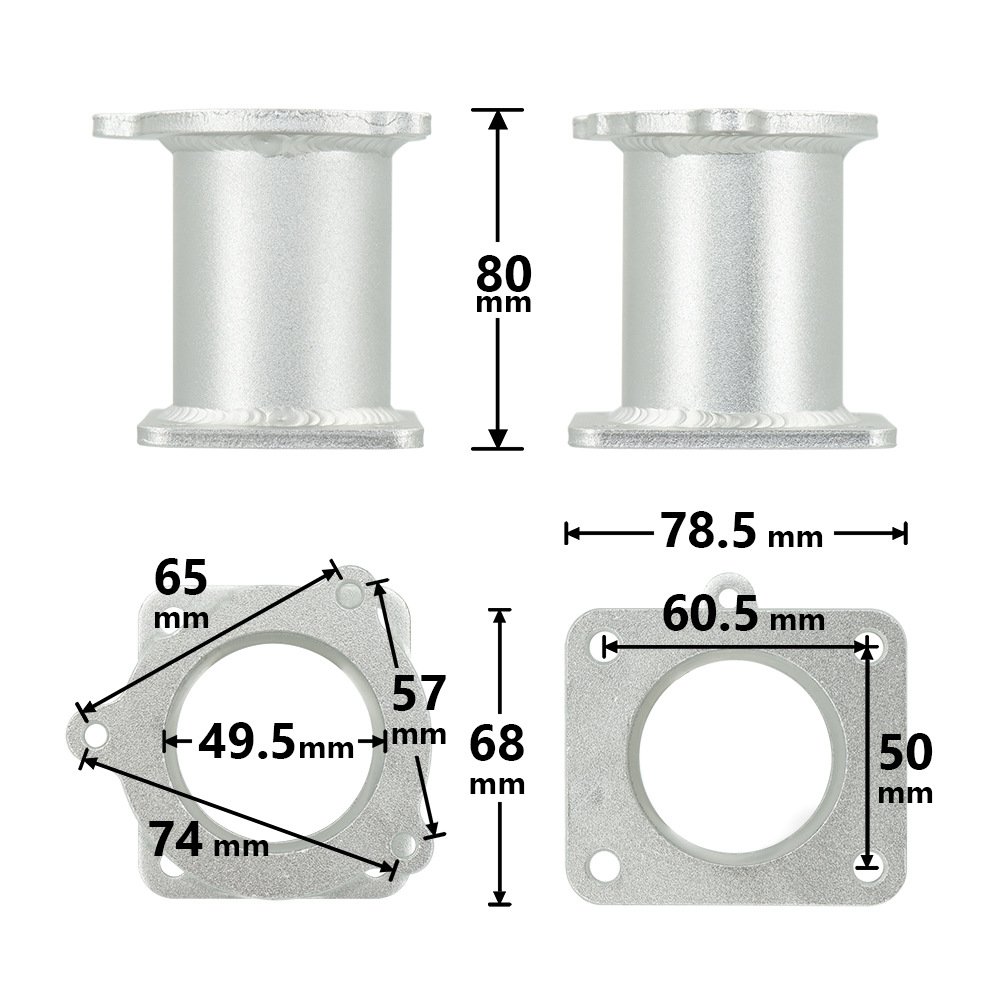 Kits de substituição de válvula de recirculação de gases de escape de alumínio para BMW SÉRIE 5 E60 E61 E61N 520i 525d 530d 535d