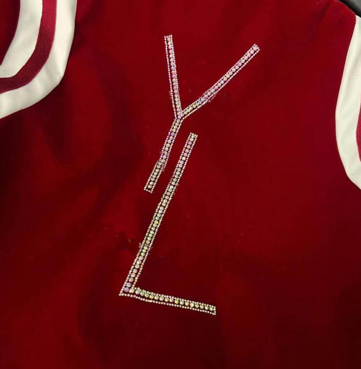 Projektanci mężczyźni sportowe kurtki luźne darnigan płaszcze Diamentowe litera Diamond List Baseball Płaszcz Baseball Mundur Kurtka pojedyncza piersi piersiowa odzież wierzchnia