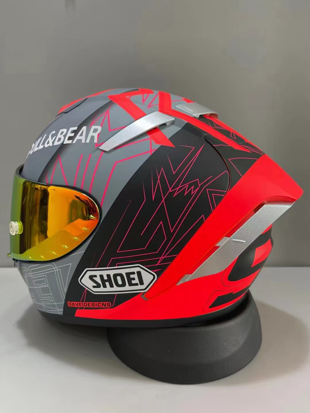 Full Face Shoei X14 X-Fourteen MM93 Marc Marquez Black Concept Motorcykelhjälm Anti-dimma Visor Man Riding Car Motocross Racing Motorcykel hjälm