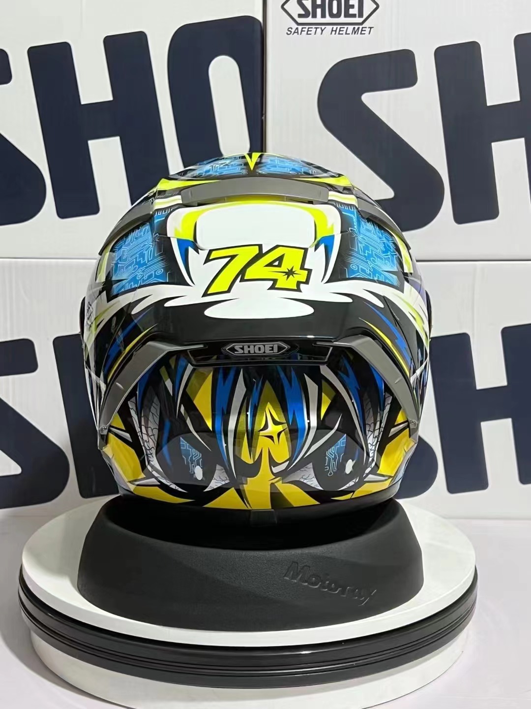 Casco integrale shoei X14 X-Fourteen giallo Daijiro Casco moto visiera antiappannamento Uomo Equitazione Casco moto da corsa motocross