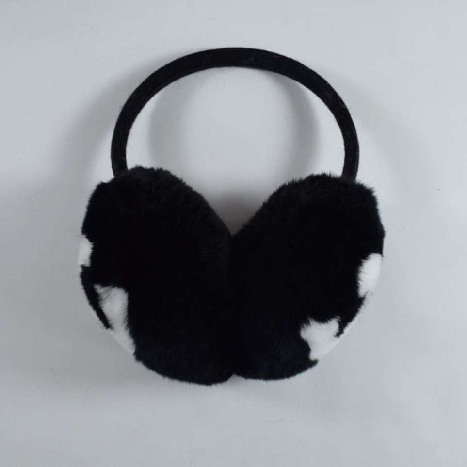 Inverno earmuffs feminino coelho veludo earmuffs marca clássica orelha muffs moda quente pelúcia earmuffs2846