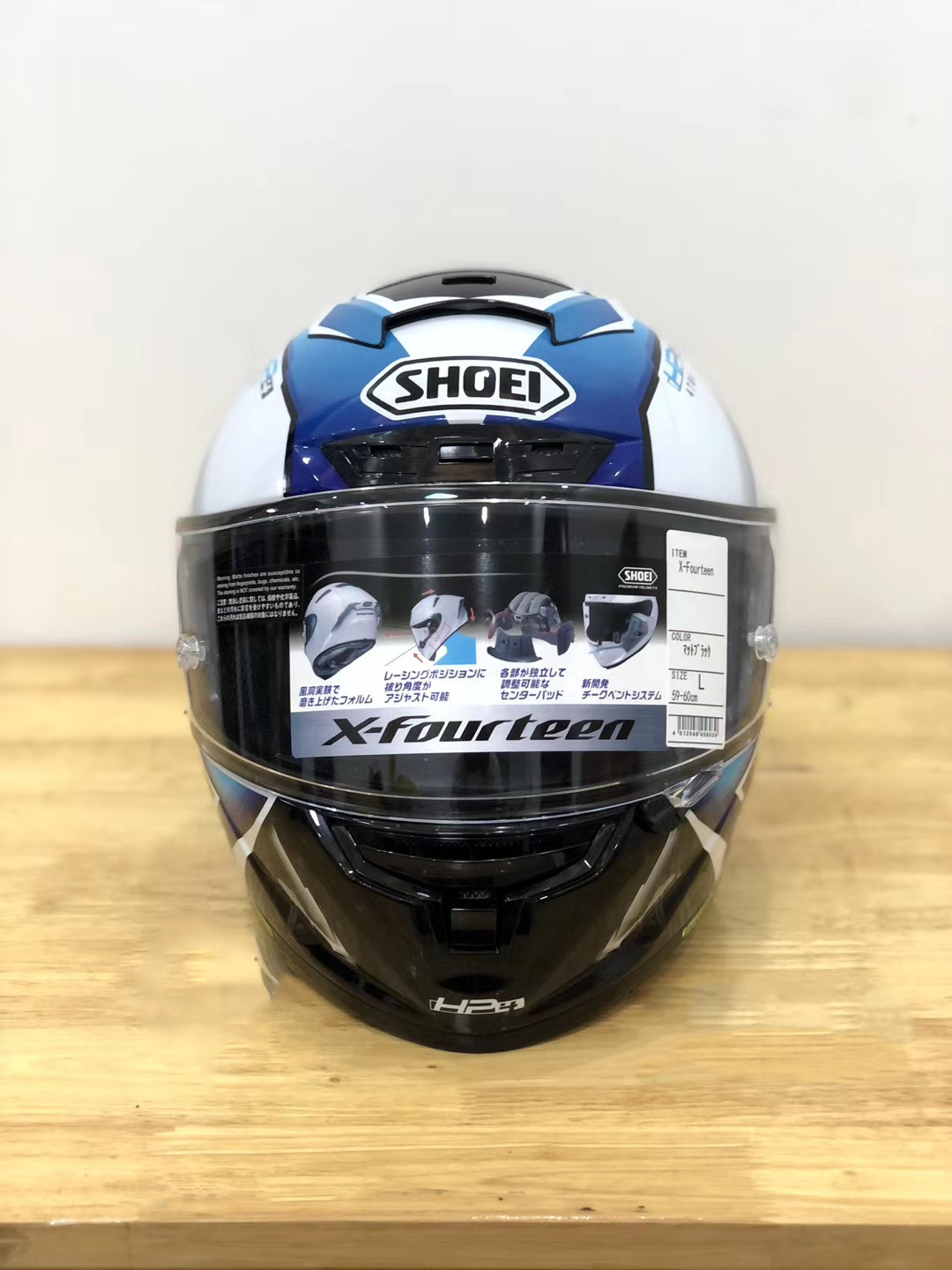 Full Face Shoei X14 X-Fourteen HP4 BM Otorcycle Hjälm Anti-dimma Visor Man Riding Car Motocross Racing Motorbike Helmet