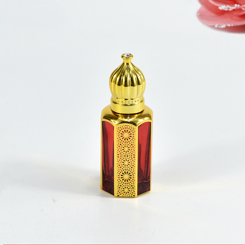 Garrafas de perfume 12ml portáteis de luxo recarregáveis garrafas de óleos essenciais bronzeando recipientes líquidos rolo na garrafa