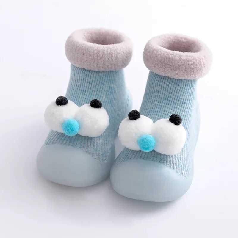 Babyschoenen Herfst en winter Kindersokken Huissokken-slippers Kinderschoenen voor kleine kinderen Antislip Zachte huispantoffels Dons 240315